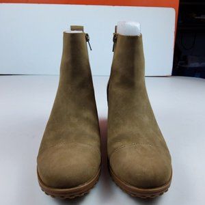 Giani Bernini Sloan Women Ankle High Zip Booties Tan 8.5M